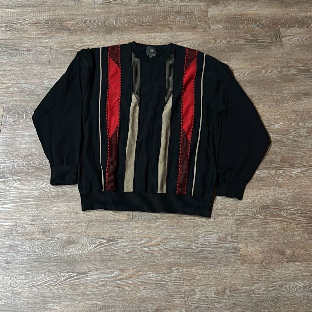 F/X Fusion 3D men’s vintage abstract sweater XL